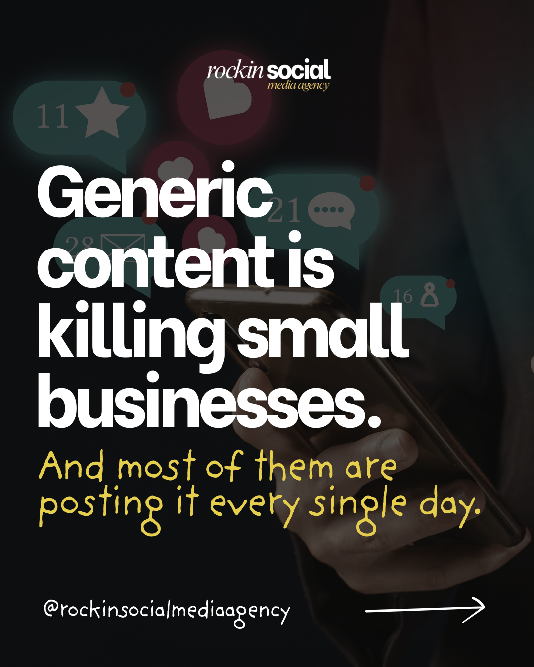 Your content doesn't need to be louder. It needs to be more specifically yours